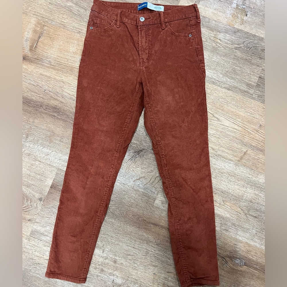 Old Navy Burnt Orange Corduroy Pants - 6 P